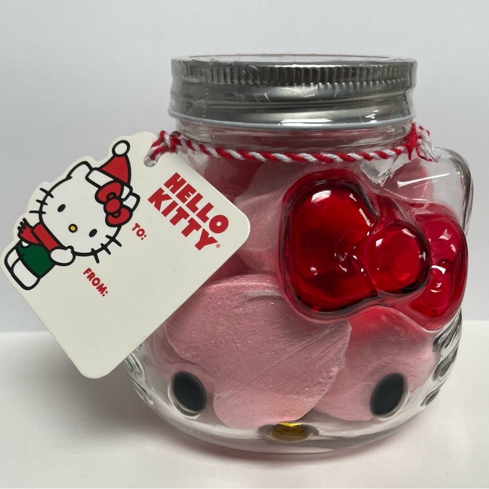 Hello Kitty Glass Jar with Pink Details